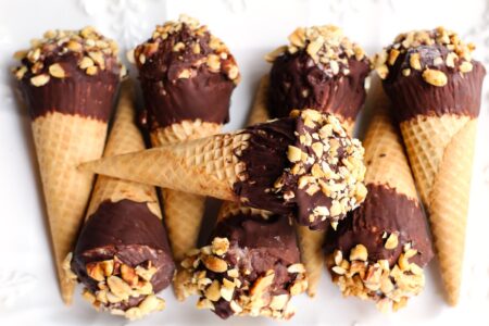 Dairy-Free Drumstick Ice Cream Cones Recipe + Brands Available - Vegan-friendly with Gluten-free, Soy-free, and Nut-free Options. (Old-Fashioned Nutty Buddy Copycat)