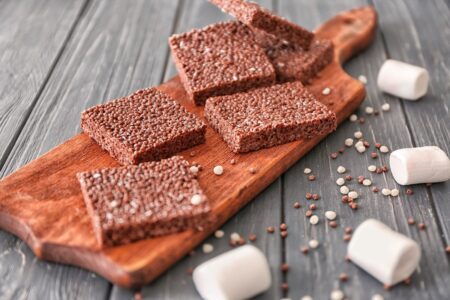 Strawberry Cocoa Crispy Treats Recipe - Dairy-Free, Gluten-Free, School Safe, and Vegan Optional