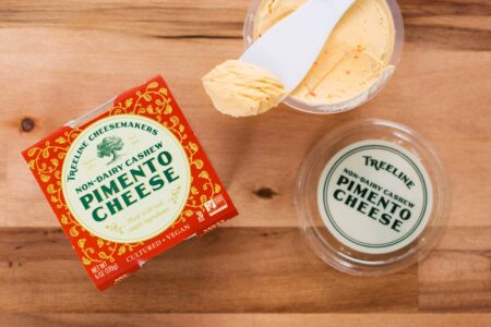 Treeline Cashew Pimento Cheese Spread Reviews and Info - Dairy-free, soy-free, gluten-free, vegan, and plant-based. Cultured and made with whole food ingredients.